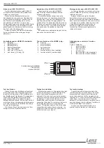 Предварительный просмотр 2 страницы Lenz Digital plus LE0521D Information