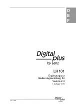 Lenz Digital plus LH101 Operating Instructions Manual предпросмотр