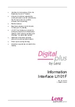 Lenz digital plus LI101F Manual preview