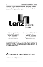 Предварительный просмотр 24 страницы Lenz Digital plus LS100 Manual