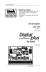 Preview for 1 page of Lenz Digital Plus LW120 Information