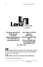 Preview for 8 page of Lenz Digital Plus LW120 Information