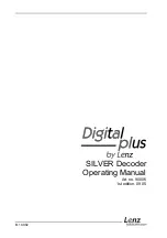 Lenz Digital Plus SILVER Series Operating Manual preview