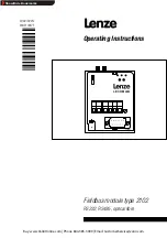 Предварительный просмотр 1 страницы Lenze 2102 Operating Instructions Manual