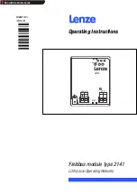 Lenze 2141 Operating Instructions Manual предпросмотр