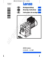 Lenze 8200 motec Mounting Instructions preview