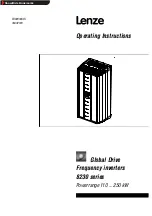 Lenze 8230 Series Operating Instructions Manual предпросмотр