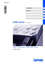 Preview for 1 page of Lenze 9300 vector Series System Manual