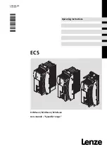 Предварительный просмотр 1 страницы Lenze ECS series Operating Instructions Manual