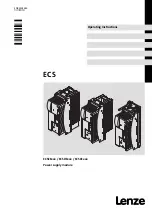 Preview for 1 page of Lenze ECSDE012 Operating Instructions Manual