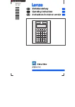 Предварительный просмотр 1 страницы Lenze EPM-H315 Operating Instructions Manual