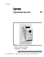 Preview for 1 page of Lenze ESMD112X2TXA Operating Instructions Manual