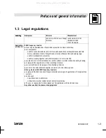 Preview for 7 page of Lenze EVF8201-E Operating Instructions Manual