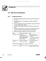 Preview for 22 page of Lenze EVF8201-E Operating Instructions Manual