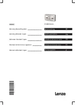 Lenze EZAEDE1001 Operating Instructions Manual предпросмотр