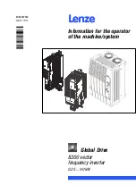 Preview for 1 page of Lenze Global Drive 8200 vector Information For The Operator Of The Machine/System