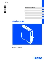 Предварительный просмотр 1 страницы Lenze L-force Communication ModemCAN EMF2181IB Communications Manual