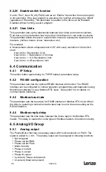 Preview for 42 page of Lenze PositionServo 940 User Manual