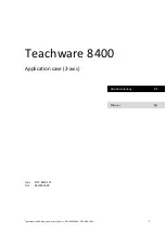 Preview for 1 page of Lenze Teachware 8400 Manual