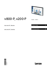 Предварительный просмотр 1 страницы Lenze v200-P Mounting Instructions