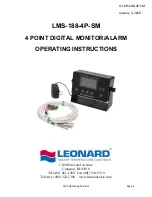 Предварительный просмотр 1 страницы Leonard LMS-188-4P-BMS-SM Operating Instructions Manual