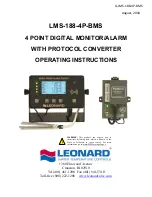 Предварительный просмотр 1 страницы Leonard LMS-188-4P-BMS Operating Instructions Manual