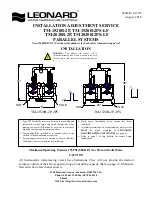 Leonard TM-1520B-2P Installation Adjustment Service предпросмотр