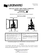 Leonard TM-2020A Installation Adjustment Service предпросмотр