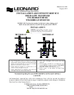 Leonard TM-2020B Installation Adjustment Service preview