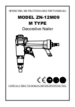 Leone ZN-12M09 Operating Instructions And Parts Manual preview