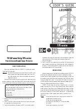 Leonics TPS SERIES User Manual preview
