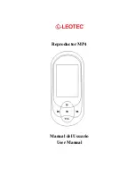 Предварительный просмотр 1 страницы Leotec Reproductor MP4 User Manual