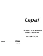 Lepai LP-168HA User Manual предпросмотр