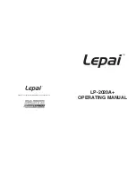 Lepai LP-2020A+ Operating Manual предпросмотр