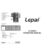 Предварительный просмотр 1 страницы Lepai LP-269FS Operating Manual