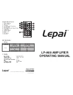 Preview for 1 page of Lepai LP-A68 Operating Manual