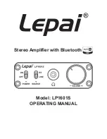 Предварительный просмотр 1 страницы Lepai LP1601S Operating Manual