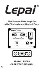 Lepai LP40PA Operating Manual предпросмотр