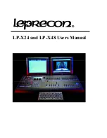 Предварительный просмотр 1 страницы Leprecon LP-X24 User Manual