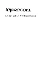 Предварительный просмотр 3 страницы Leprecon LP-X24 User Manual