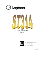 Leptons ST314 User Manual предпросмотр