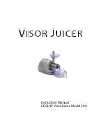 L'Equip Visor Juicer 509 Instruction Manual preview