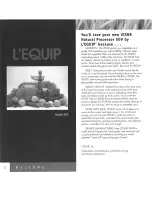 Preview for 4 page of L'Equip Visor Juicer 509 Instruction Manual