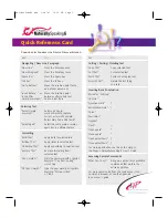 Lernout & Hauspie DRAGON NATURALLYSPEAKING 6-QUICK Quick Reference Card preview