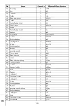 Preview for 116 page of Leroy Merlin J1G-ZP2A-190 Assembly, Use, Maintenance Manual