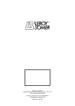 Предварительный просмотр 28 страницы Leroy-Somer CPLS 112 Installation And Maintenance Manual