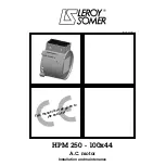 Leroy-Somer HPM 250 Installation And Maintenance Manual предпросмотр