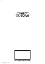 Preview for 12 page of Leroy-Somer LSA 35 Installation And Maintenance Manual