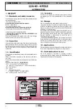 Предварительный просмотр 4 страницы Leroy-Somer LSA 40-4 POLE Installation And Maintenance Manual