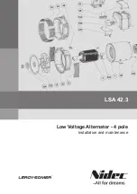 Leroy-Somer LSA 42.3 Installation And Maintenance Manual предпросмотр